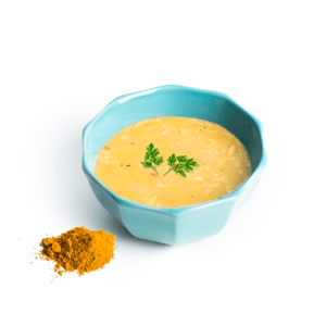 Kuřecí kari s nudlemi proteinová polévka