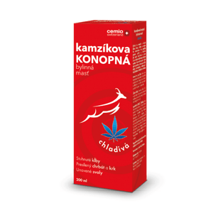 Cemio Kamzíkova konopná bylinná masť chladivá, 200 ml