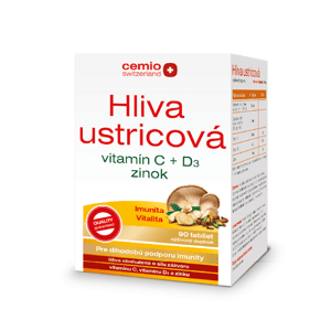 Cemio Hliva s vitamínom C a D3 a zinkom, 90 tabliet