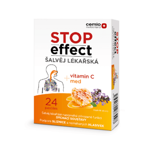 Cemio STOP Effect pastilky ŠALVIA LEKÁRSKA, 24 pastiliek