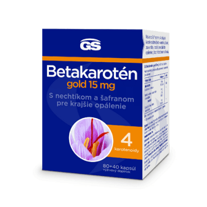 GS Betakarotén Gold 15 mg, 80 + 40 kapsúl