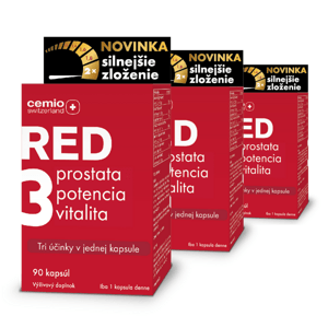 Cemio RED3® silnejšie zloženie, 3 x 90 kapsúl