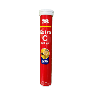 GS Extra C 500 šumivý - citrón, 20 + 5 tabliet