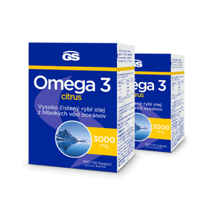 GS Omega 3 CITRUS, 2×150 kapsúl
