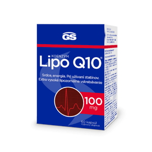 GS Koenzým Lipo Q10, 100 mg, 60 kapsúl