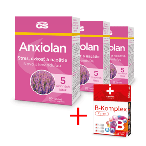GS Anxiolan s levanduľou, 3× 60 tabliet
