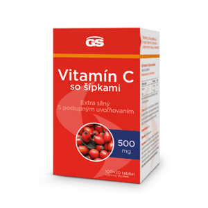 GS Vitamín C 500 so šípkami, 100 + 20 tabliet