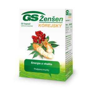 GS Ženšen KÓREJSKÝ, 30 kapsúl
