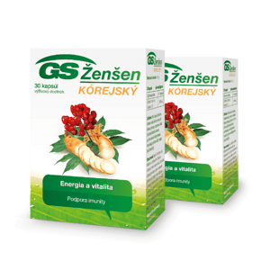 GS Ženšen KÓREJSKÝ, 2 x 30 kapsúl