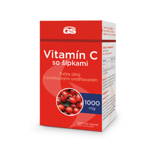 GS Vitamín C 1000 so šípkami, 100 + 20 tabliet