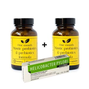 Set na podporu trávenia: 2x Masticha PROBIOTICS & PREBIOTICS + test na helikobaktera - Herbatica