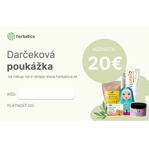 Darčeková poukážka Herbatica v hodnote 20€