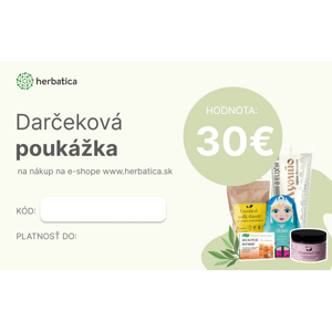 Darčeková poukážka Herbatica v hodnote 30€