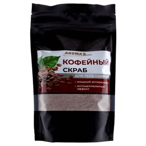 Aroma´Saules Telový peeling s morskou soľou Káva - 400 g - Aroma'Saules