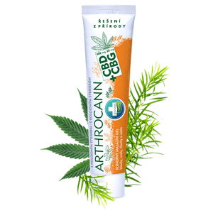 ARTHROCANN konopný masážny gél CBD+CBG s koloidným striebrom na kĺby, svaly a chrbát - 75 ml - Annabis