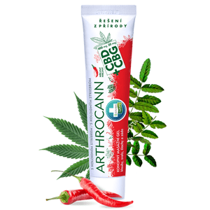 ARTHROCANN hrejivý konopný masážny gél CBD + CBG s koloidným striebrom - 75 ml - Annabis