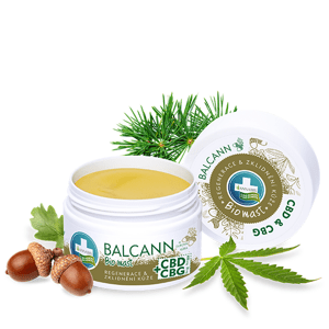 BALCANN CBD + CBG BIO konopná masť s dubovou kôrou - 50 ml - Annabis