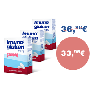 Výhodný balíček 3 produktov Imunoglukan P4H® cmúľacie tablety